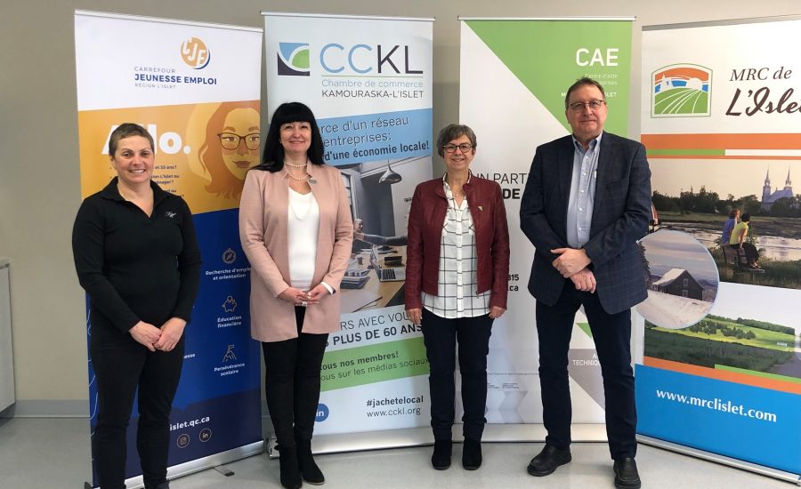 Marie-Josée St-Pierre, Nancy Dubé, Mireille Thibault et Sylvain Thiboutot